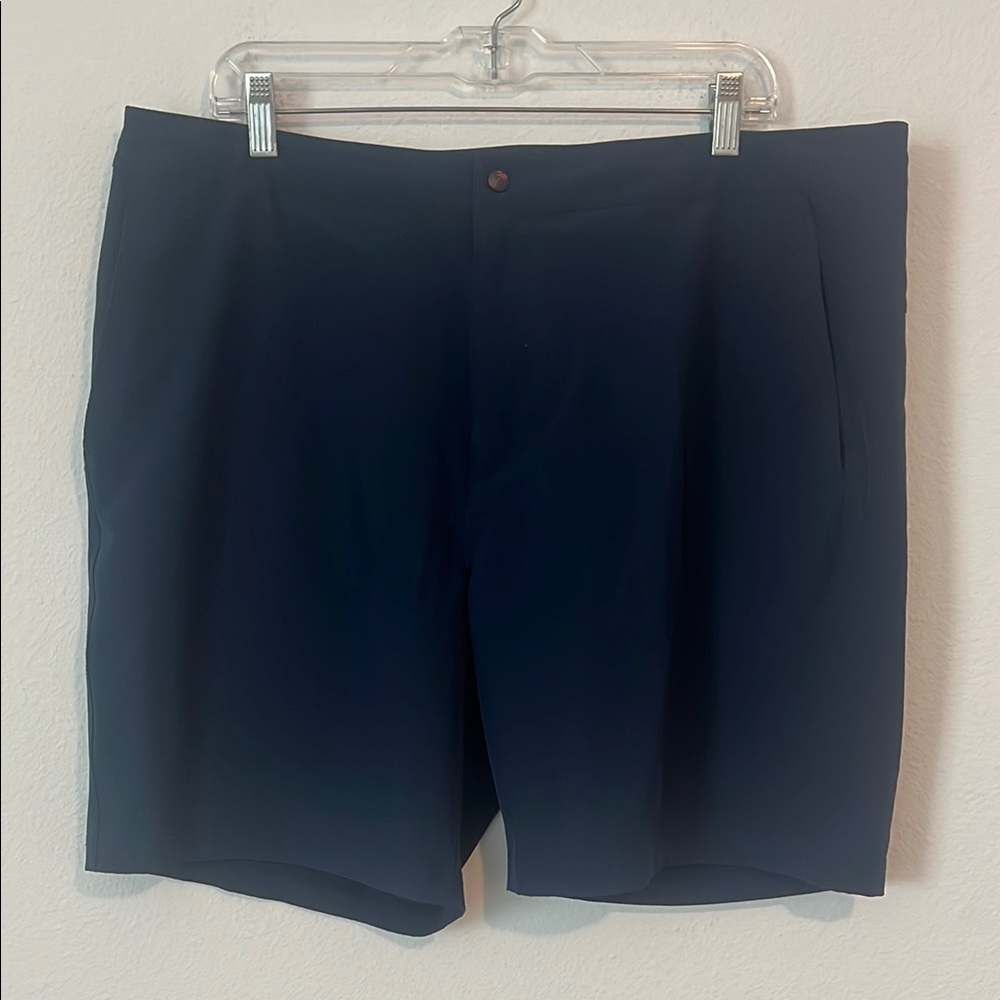 KAHALA Men's Navy Blue Flat Front Performance Shorts